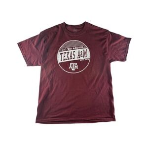 Texas A&M Aggies Maroon Graphic T-Shirt Gig Em Proedge NCAA Collegiate Large